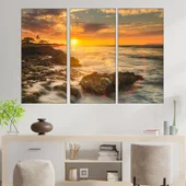 Красив залез над океана - картина пано за стена - Thumbnail 2