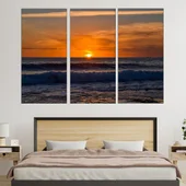 Красив залез над Ая Напа - картина пано за стена - Thumbnail 2