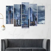 Модерната част на Париж - картина пано за стена - Thumbnail 3