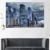 Модерната част на Париж - картина пано за стена - Thumbnail 1