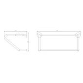 Закачалка за хавлии тип скара 50 см 412 - Thumbnail 2