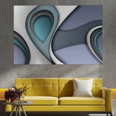 Абстрактен фон в сиво - картина пано за стена - Thumbnail 1