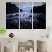 Морски каменен силует - картина пано за стена - Thumbnail 2