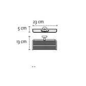 Двойна сапунерка за баня тип мрежа Moderno KAPITAN - Thumbnail 2
