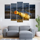 Писмо в бутилка - картина пано за стена - Thumbnail 3