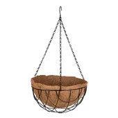 Висяща полукръгла кашпа с кокосова кошница Ø30 см PALISAD - Thumbnail 1