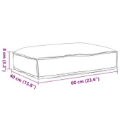 Платформена възглавница на за сядане Тропическа джунгла 60x40x8 см Оксфордска тъкан - Thumbnail 6