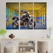 Спортен мотор и графити - картина пано за стена - Thumbnail 2