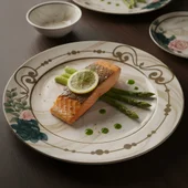 Порцеланов сервиз за хранене 24 части Мраморен романс TOPRAKSAN - Thumbnail 8