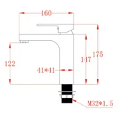Смесител за баня Ясмина Gun Grey ICF 1008866GG INTER CERAMIC - Thumbnail 3