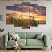 Тръстика на плажа - картина пано за стена - Thumbnail 3
