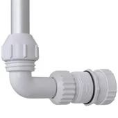 Фонтан каскада за басейни с LED светлини бял - Thumbnail 5