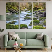 Малка рекичка в гората - картина пано за стена - Thumbnail 2