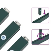 Оранжерия - поликарбонат - стоманена основа - 169x114x195 см - Thumbnail 10