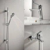 Стоящ смесител и душ сет за баня ICT 5007-3 - INTERCERAMIC - Thumbnail 1