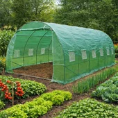 Тунелна оранжерия с армирано покривало 6х3х2 м (18 м2)  - Thumbnail 2