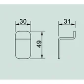 Закачалка за баня Eлинор ICA 5553 INTER CERAMIC - Thumbnail 5