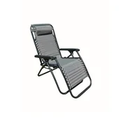 Градински сгъваем стол Zero Gravity сив MY GARDEN - Thumbnail 2