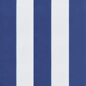 Възглавници за стол 2 бр синьо-бяло райе 50x50x7см Оксфорд плат - VL361543 - Thumbnail 8