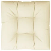Палетна възглавница, кремава, 80x80x12 см, текстил - Thumbnail 6