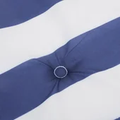 Възглавници за стол с ниска облегалка 4 бр синьо-бяло райе плат - VL361320 - Thumbnail 8