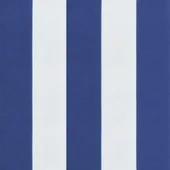 Възглавници за стол с ниска облегалка 4 бр синьо-бяло райе плат - VL361320 - Thumbnail 9