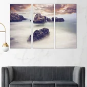 Мъгла над морски бряг - картина пано за стена - Thumbnail 2