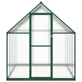 Оранжерия с поликарбонатни плоскости 224x169x195 см алуминий - Thumbnail 2