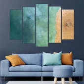 Плаж и море отгоре - картина пано за стена - Thumbnail 3