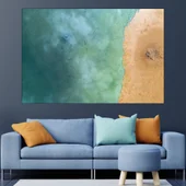 Плаж и море отгоре - картина пано за стена - Thumbnail 1