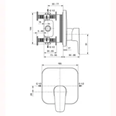 Смесител за вграждане за душ Ceraplan III  VIDIMA - Thumbnail 2