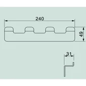Четворна закачалка Eлинор ICA 5553-4 INTER CERAMIC - Thumbnail 2