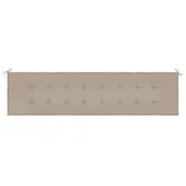 Възглавница за градинска пейка таупе 200x50x4 см оксфорд плат - VL47614 - Thumbnail 4