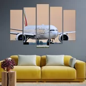 Пътнически самолет Боинг - картина пано за стена - Thumbnail 3