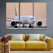 Пътнически самолет Боинг - картина пано за стена - Thumbnail 2