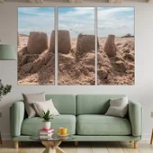 Детски пясъчен замък - картина пано за стена - Thumbnail 2