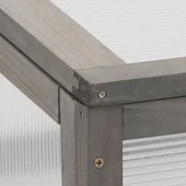 Леха с оранжерия - 110x54x120 см - масив - Thumbnail 1