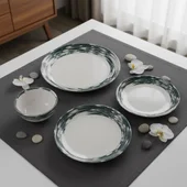 Порцеланов сервиз за хранене 24 части Водовъртеж TOPRAKSAN - Thumbnail 2