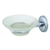 Стъклена сапунерка за баня Орхидея - Thumbnail 1