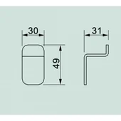 Закачалка за баня Елинор   ICA 5553B INTER CERAMIC - Thumbnail 2