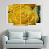 Жълта роза в близък план - картина пано за стена - Thumbnail 3