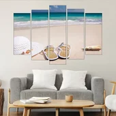 На плаж в Карибите - картина пано за стена - Thumbnail 3