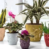 Кашпа 3D Пеперуди Ф22x20 cм RG - Thumbnail 8