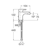 Смесител за биде L20 ROCA - Thumbnail 2