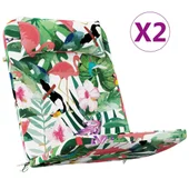 Възглавници за столове Адирондак, 2 бр, шарени, Оксфорд плат - VL361847 - Thumbnail 2